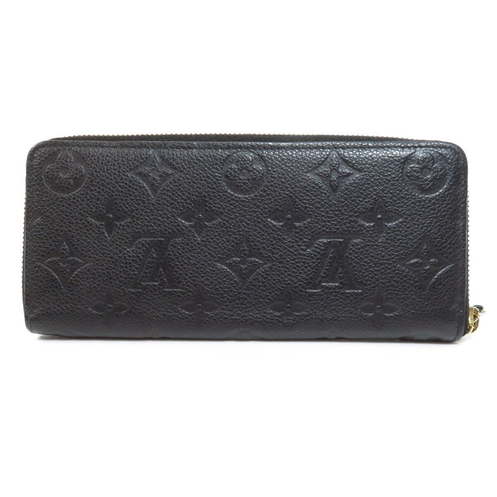 Louis Vuitton coin Wallet Long Empreinte Clemence purse Portefeuille Black